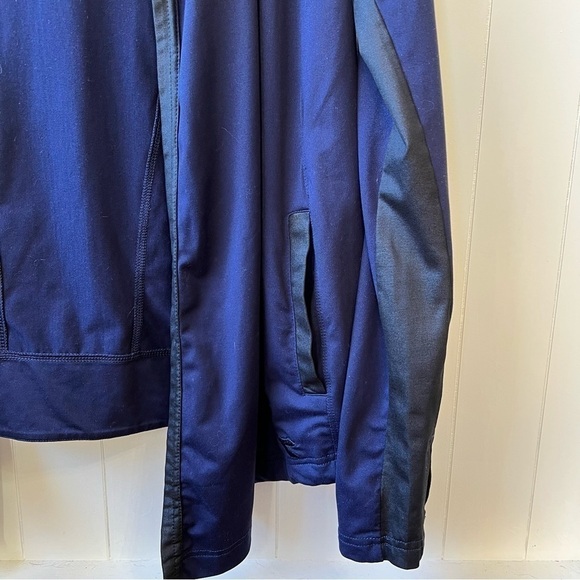 Diadora Hooded Cover Up Jacket, Blue, Size Small - Picture 6 of 9